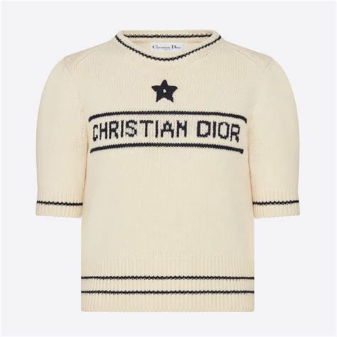 dior short sleeved sweater|dior sweater women.